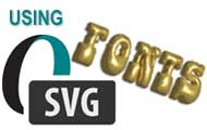 Using OpenType SVG Fonts