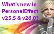 What's new in PersonalEffect v25.4 and v26.0